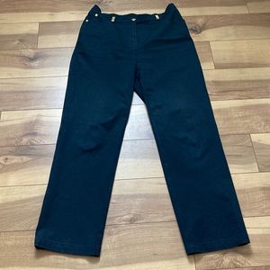 St. John navy straight leg pants. Size 10